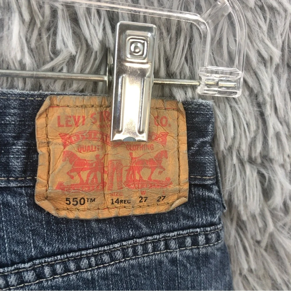Levis Jeans 550 Boys Size 14 Regular Relaxed Straight Denim Jeans